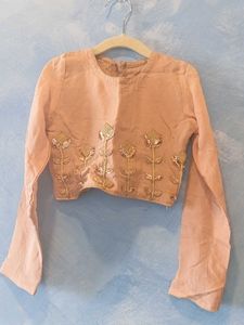 Kids- Embroidered Lehenga Choli (7-8yrs)
