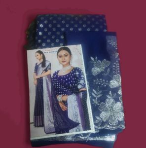 Silver  Sunami...saree