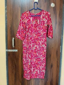 Vibrant Floral Print Kurta