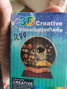 3D LED Night Lamp with Wooden Base