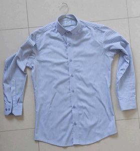 Light Blue Strip Stitching formal Shirt