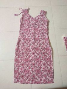 Pretty Pink Floral Kurta set