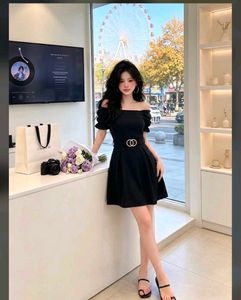 Chic stylish Off-Shoulder Black Dress