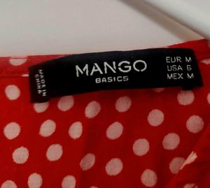PRICEDROP! Polka Dot Top from Mango, size US 6