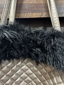 Spacious Copper Fur Bag