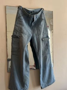 Stylish Wide Leg Cargo Jeans