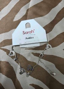 Silver Heart Charm Anklet 🧡🌼