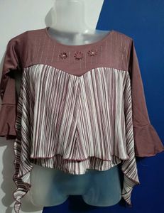 Beautiful Polyester Top With Plazzo