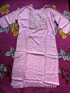 Beautiful Pink Sequined Kurta