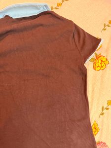 Bershka Los Angeles Graphic Polo T-Shirt