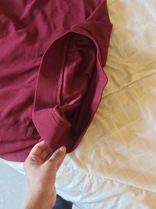 Burgundy Casual Skirt Totally new