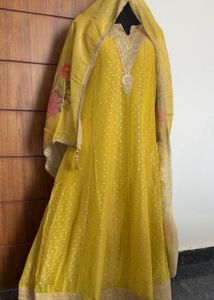 Elegant Yellow Kurta Set with Dupatta