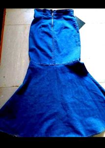 Korean Seoul Denim Skirt And Top
