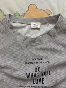 Grey Ruched Drawstring T-Shirt