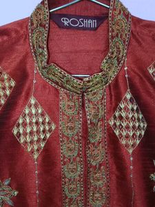 ROSHAN Men's Ethnic Embroidery Kurta