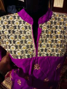 Embroidery Kurta With Churidar Size Issues