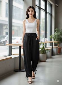 Elegant Black Harem Pants
