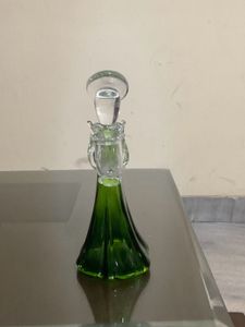 Unique Green Glass Bottle Decor
