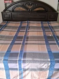 Plaid Cotton Bed Sheet