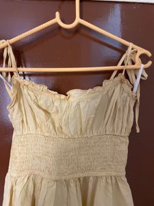 Yellow Sundress with Tie Straps