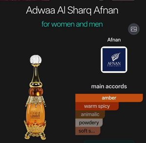 Afnan Adwaa Al Sharq Concentrated Perfume Oil