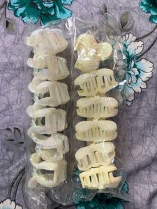Pearl Hair Claw Clips Set