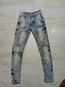 Stylish Acid Wash Denim Jeans