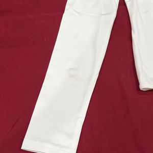 White Long Sleeve Zipper Bodysuit Top