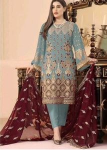 Full embroidery work 3 psc pakistani set