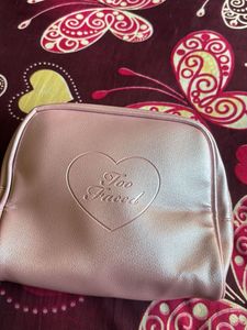 Too Faced Cute Pink Pouch Bag