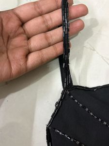 vintage y2k Sparkly Black Mini Dress