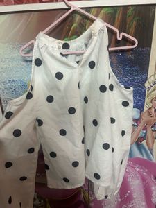 White Polka Dot Blouse