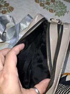 Quilted Patent Crossbody Bag