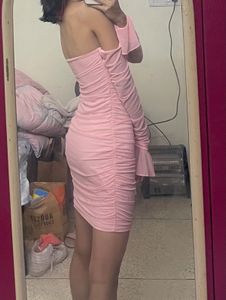 Pink Ruffle Mesh dress
