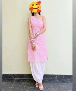 Pink Chikankari Kurta