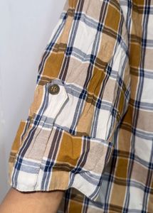Plaid Button-Down Shirt