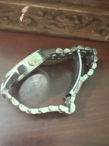 Bebe Rhinestone Two-Tone Watch
