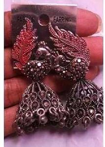 Exquisite Indian Jhumka Earrings Set of 5