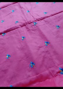 Glace Cotton Embroidery Suit
