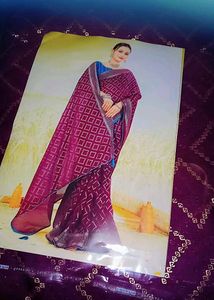 Packed Purple Saree