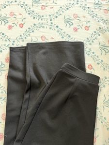 Chic Black Pleated High-Waisted Trousers