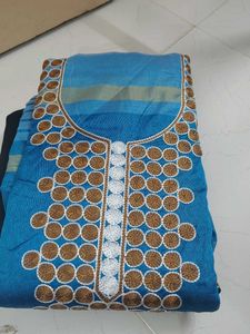Blue dress material