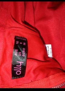 Red y2k Off-Shoulder Top