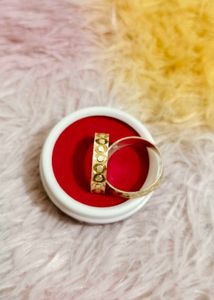 Elegant Silver &amp; Gold Band Rings Set