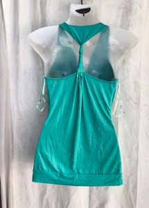 Teal Ruched Halter Neck Top
