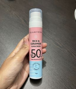 Glamveda Rice &amp; Ceramide Sunscreen SPF 50