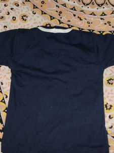 Baby Boys Dark Blue T Shirt.Small Size . Cotton