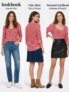 Women's Red Knit Sweater