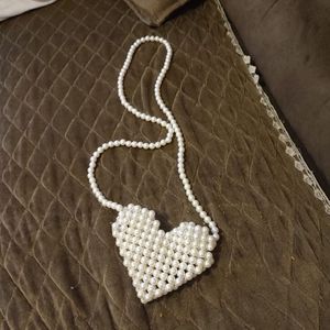 Mini Heart Beaded Bag