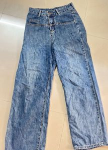 Womens Blue Wash Denim Jeans